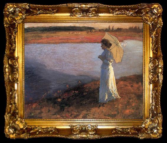 framed  Bela Ivanyi-Grunwald Woman by the Water, ta009-2